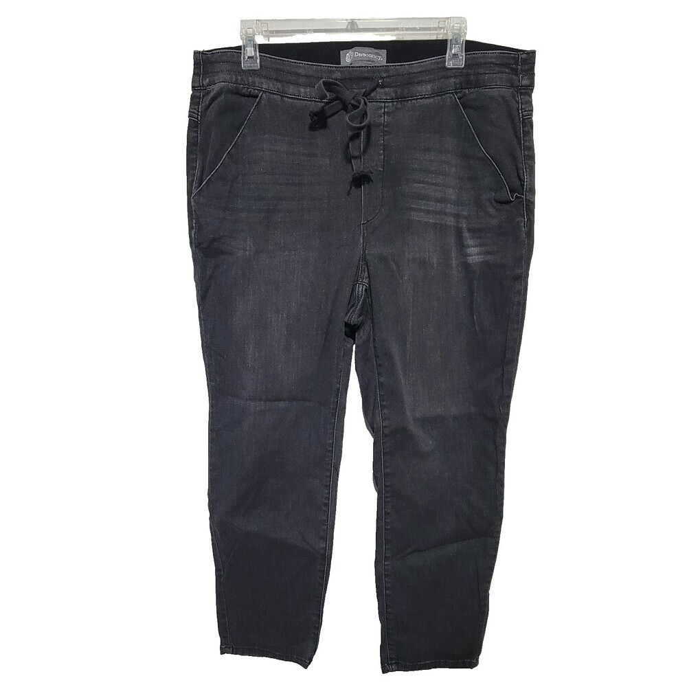 Democracy Jeans 16W Women's High Rise Black Pull On Stretch 28" Inseam